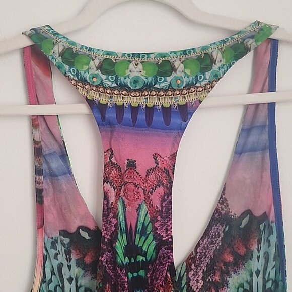 Camilla Awakened Utopia Racer Back Top Size 1 Small b95 - Picture 11 of 13